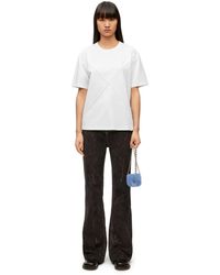 Loewe - Luxury Puzzle Fold Relaxed Fit T-shirt In Cotton - Lyst