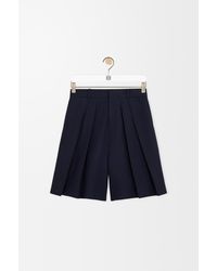 Loewe - Pleated Shorts - Lyst