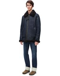 Loewe - Luxury Aviator Jacket In Shearling - Lyst