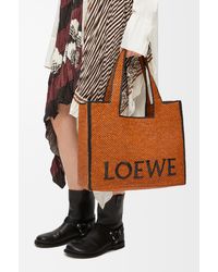 Loewe - Large Iconic Font Tote Handbag - Lyst