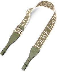 Loewe - Anagram Loop Cotton And Leather Bag Strap - Lyst