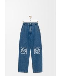 Loewe - Anagram Cropped Jeans - Lyst
