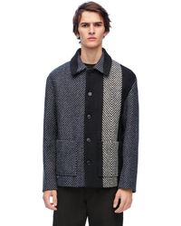 Loewe - Workwear Jacket In Wool Blend - Lyst