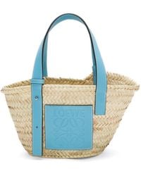 Loewe - X Howl's Moving Castle Small Leather-trimmed Basket Tote - Lyst