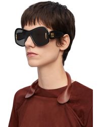 Loewe - Luxury Square Mask Sunglasses In Acetate And Nylon - Lyst