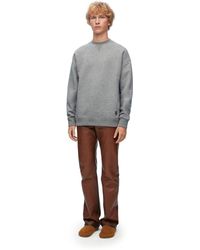Loewe - Relaxed Fit Sweatshirt In Cashmere And Cotton - Lyst