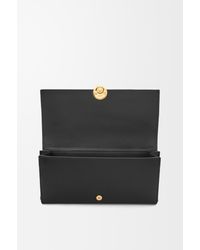 Loewe - Luxury Pebble Continental Wallet In Shiny Nappa Calfskin - Lyst