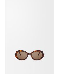 Loewe - Mini Oval Slim Sunglasses - Lyst