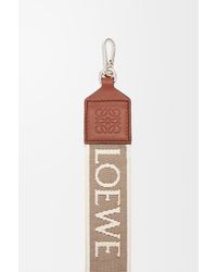 Loewe - Luxury Anagram Strap In Jacquard And Calfskin - Lyst