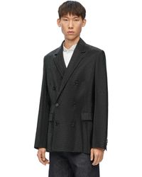 Loewe - Luxury Embelisshed Jacket In Wool And Mohair - Lyst