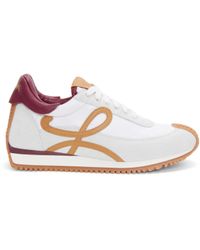 Loewe - Flow Runner Monogram Leather And Shell Trainers - Lyst