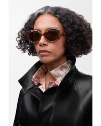 Loewe - Mini Oval Slim Sunglasses For - Lyst