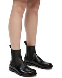 Loewe - Campo Black Leather Boot - Lyst