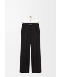 Loewe - Wide Fit Wool Pants - Lyst