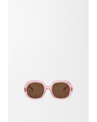 Loewe - Mini Anagram Steps Square Sunglasses For - Lyst