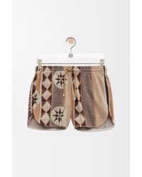 Loewe - Pantalón Corto En Jacquard De Algodón Mujer - Lyst