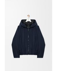 Loewe - Chaqueta Con Capucha En Tejido De Algodón Técnicosize Hombre - Lyst