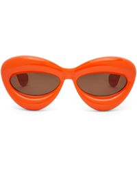 Loewe - Inflated Cateye Sunglasses In Nylon - Lyst