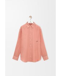 Loewe - Camisa En Seda Mujer - Lyst
