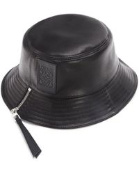 Loewe - Leather Fisherman Bucket Hat - Lyst
