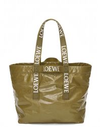 Loewe - Luxury Fold Shopper In Paper Calfskin - Lyst