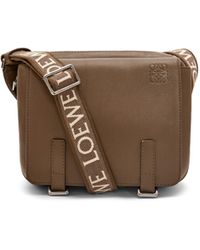 Loewe - Xs Military Messenger Bag In Supple Smooth Calfskin And Jacquard - Lyst