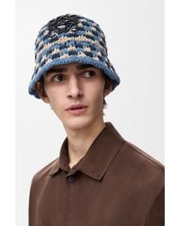 Loewe - Patch Crochet Bucket Hat - Lyst