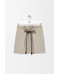 Loewe - Minifalda En Algodón Y Seda Mujer - Lyst