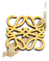 Loewe - Anagram Charm In Classic Calfskin And Brass - Lyst