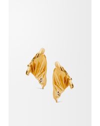 Loewe - Pendientes De Aro Pleated Fan En Plata De Ley Mujer - Lyst