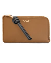 Loewe - Luxury Knot Coin Cardholder In Shiny Nappa Calfskin - Lyst