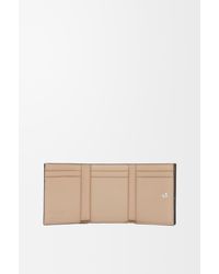 Loewe - Luxury Anagram Trifold Wallet In Pebble Grained Calfskin - Lyst