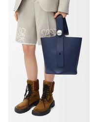 Loewe - Medium Leather Pebble Bucket Bag - Lyst