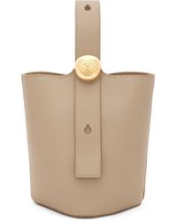 Loewe - Luxury Mini Pebble Bucket Bag In Soft Grained Calfskin - Lyst