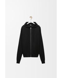 Loewe - Anagram Zip-up Hoodie In Wool - Lyst