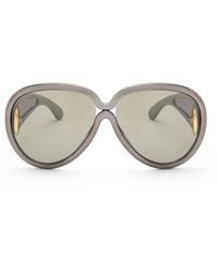 Loewe - Pilot Mask Sunglasses In Nylon - Lyst