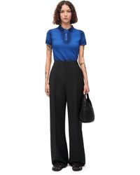 Loewe - High Waisted Trousers In Mohair And Wool - Lyst