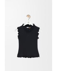 Loewe - Top Sin Mangas En Algodón Elástico Mujer - Lyst