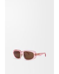 Loewe - Mini Anagram Steps Rectangular Sunglasses For - Lyst