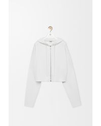 Loewe - Sudadera Anagram En Lana Con Capucha Y Cremallera Mujer - Lyst