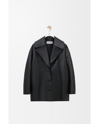 Loewe - Short Coat In Nappa Lambskin - Lyst