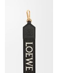 Loewe - Luxury Anagram Strap In Jacquard And Calfskin - Lyst