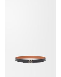 Loewe - Anagram Reversible Leather Belt - Lyst
