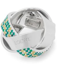 Loewe - Luxury Chunky Nest Pavé Ring In Sterling Silver And Crystals For - Lyst