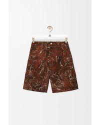 Loewe - Pantalón Corto Cargo En Denimsize Hombre - Lyst