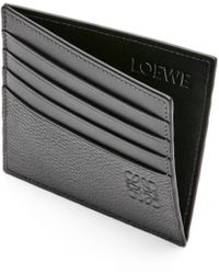 Loewe - Leather Open Card Holder - Lyst