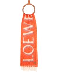 Loewe - Luxury Scarf In Wool And Mohair - Lyst