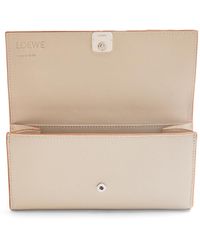 Loewe - Luxury Anagram Continental Wallet In Pebble Grain Calfskin For - Lyst