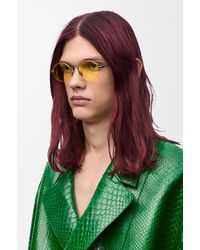 Loewe - Luxury Groove Oval Sunglasses - Lyst