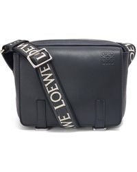 Loewe - Xs Military Messenger Bag In Supple Smooth Calfskin And Jacquard - Lyst